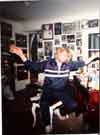 1982 a late night with Rick in my music room in Purley 