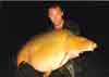 Sep 2009 France Sam & his 56 pound Common Carp. Just one of several   huge catches.  