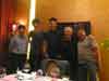 Sept 2010 China  L-R Restaurant owner Terry, Antonio, Maksim, Bob,   
Derrick & a fine aftershow dinner 