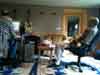 2011 Francis working in his studio with engineer Greg