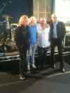 Oct 2011 Shepperton Studios 30 years later the Frantic Four during filming for Hello Quo documentary